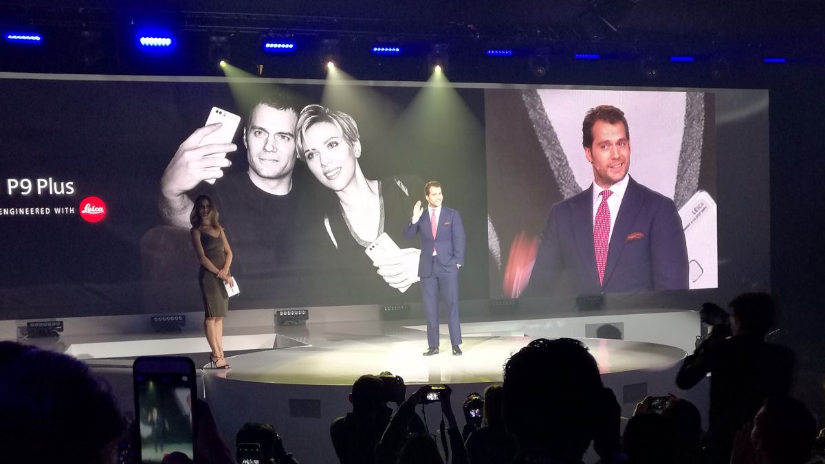 Cavill at the Huawei launch