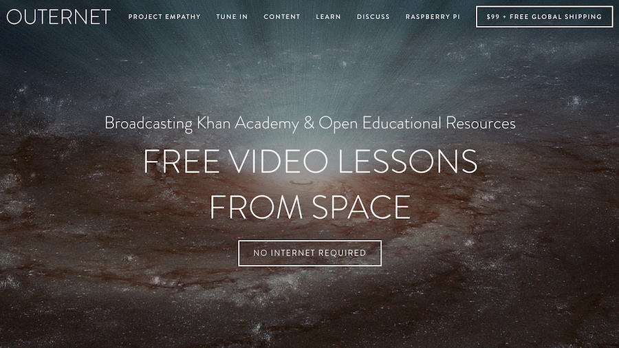 Outernet will help bring free learning resources to less developed countries